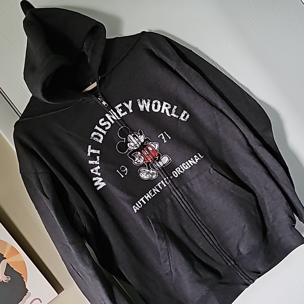 WDW Mens Zippered Hoodie